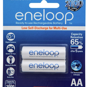 Panasonic Eneloop AA 2000mAh Rechargeable Batteries 2 Pack