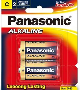 Panasonic C Alkaline Battery 2 Pack