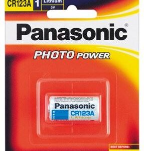 Panasonic CR-123A Photo Lithium 3V Camera Battery 1 Pack