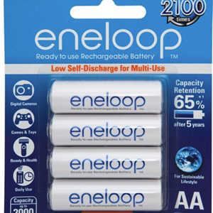 Panasonic Eneloop AA 2000mAh Rechargeable Batteries 4 Pack
