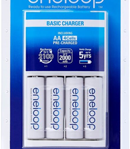 Panasonic Eneloop Overnight Charger + 4 AA Batteries