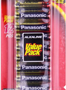 Panasonic AA Alkaline Battery 12 Pack