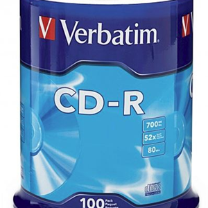 Verbatim CD-R 700MB 52x 100 Pack on Spindle