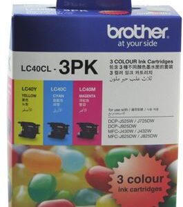 Brother LC40CL3PK CMY Colour Ink Cartridges (Triple Pack)