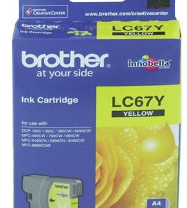 Brother LC67Y Yellow Ink Cartridge