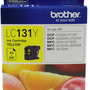 Brother LC131Y Yellow Ink Cartridge