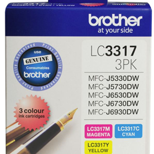 Brother LC33173PK 3 pack CMY Ink Cartridges