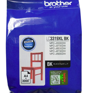 Brother LC3319XLBK Black High Yield Ink Cartridge