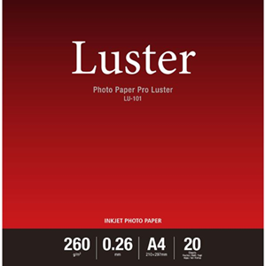 Canon LU-101 A4 Luster 260gsm Photo Paper Pro - 20 Sheets