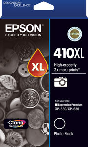Epson 410XL Photo Black High Yield Ink Cartridge