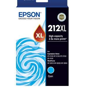 Epson 212XL Cyan High Yield Ink Cartridge