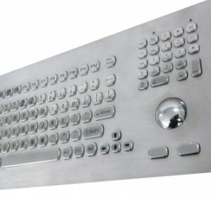 Inputel KB021 Stainless Steel Keyboard + Trackball IP65 - USB