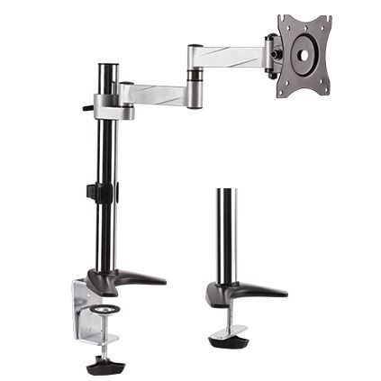 13-27'' Single Monitor Desk Mount Max Load 8kgs Rotate Extend Tilt Swivel. Max Arm