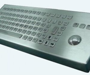 Inputel Stainless Steel Keyboard + Trackball ~ USB
